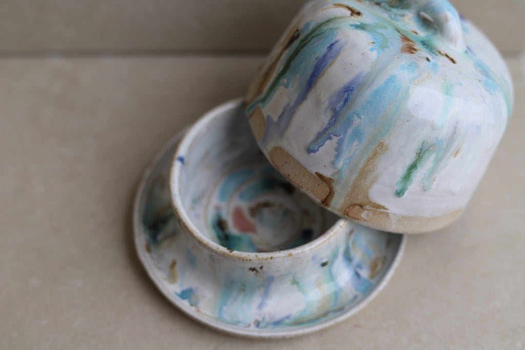 Butter Dish - Ocean Mist