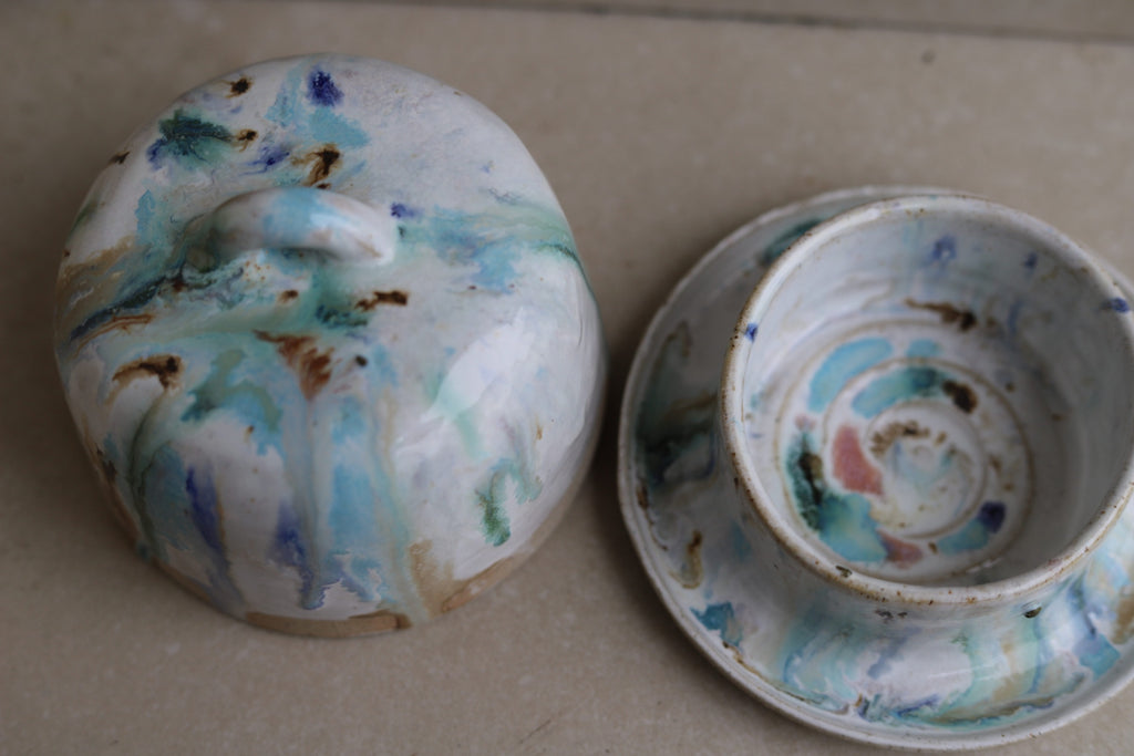Butter Dish - Ocean Mist