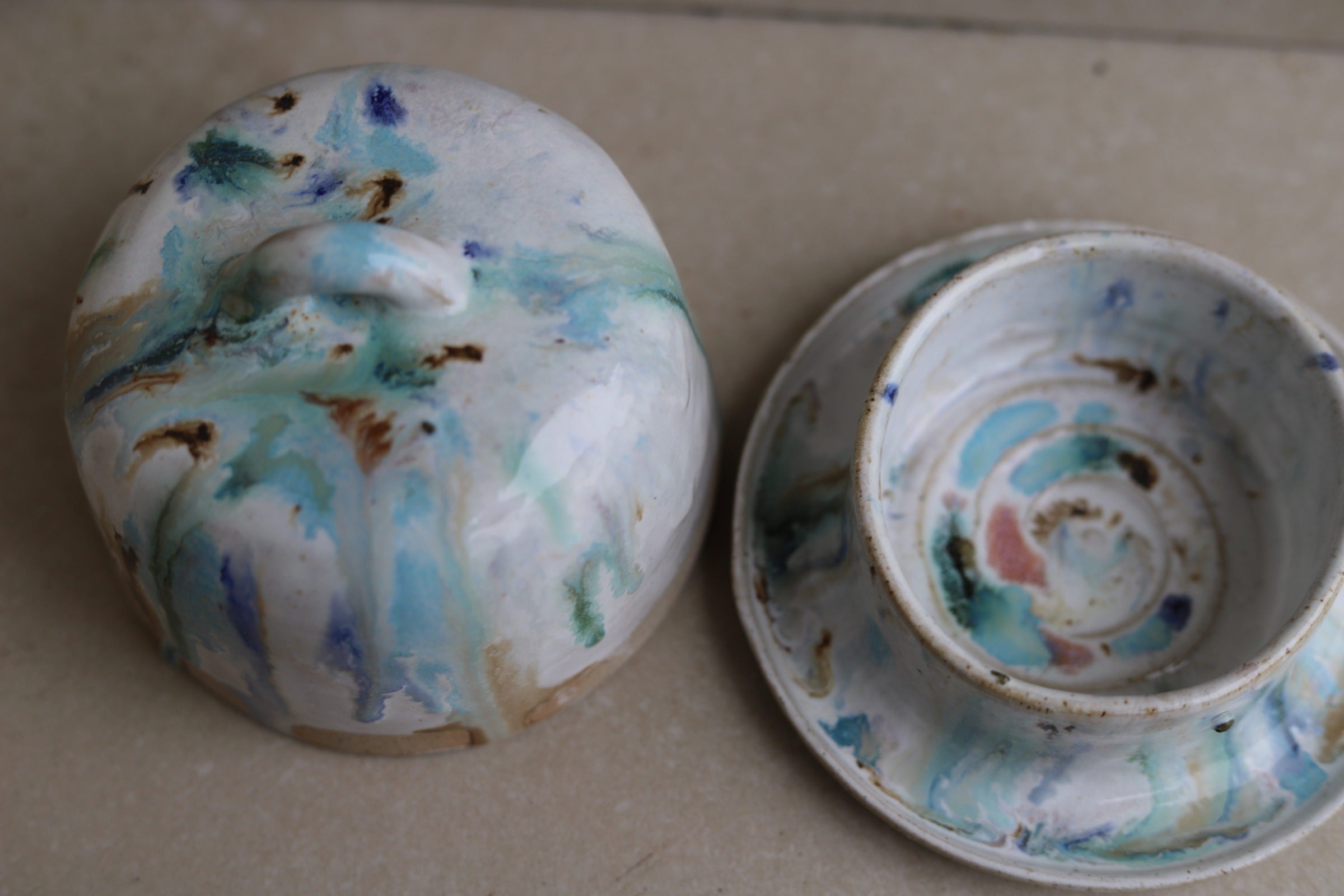 Butter Dish - Ocean Mist