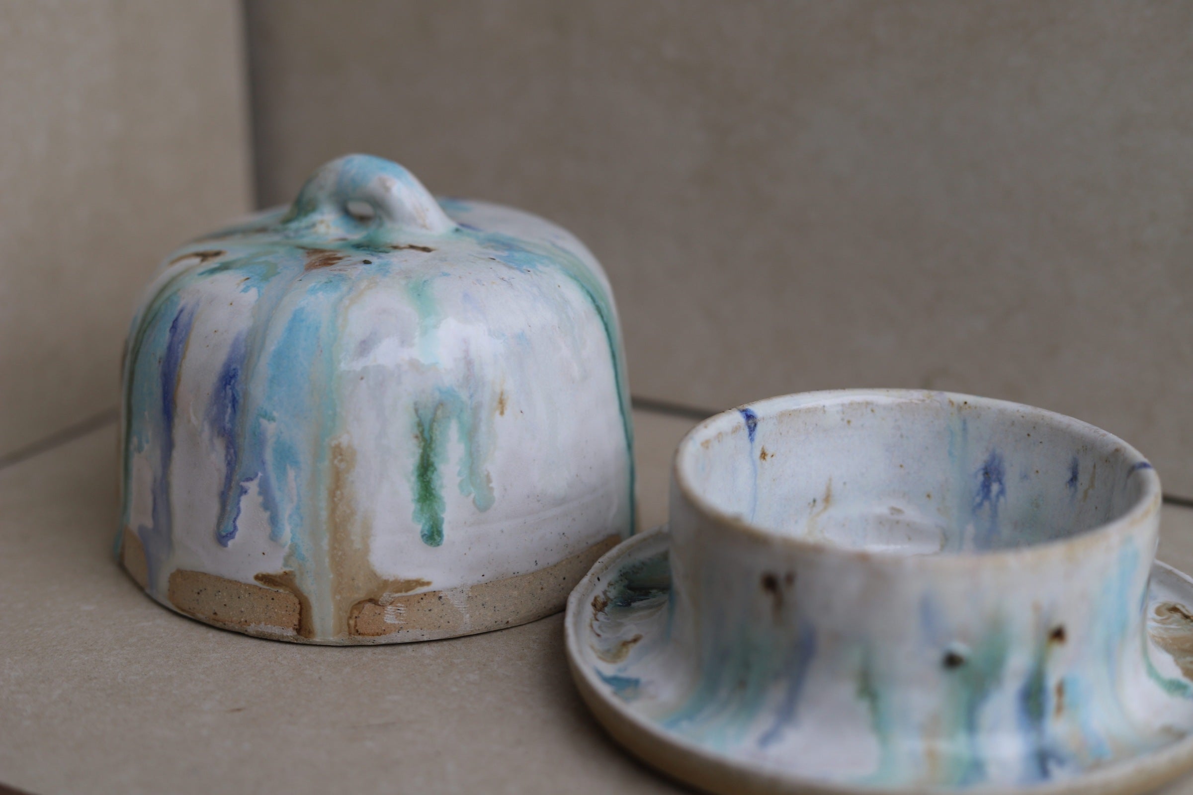 Butter Dish - Ocean Mist